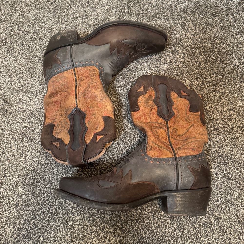 Sonora Western Women's Boots Jessi Paisley Pattern SN1028 Size 6 B - Picture 6 of 9